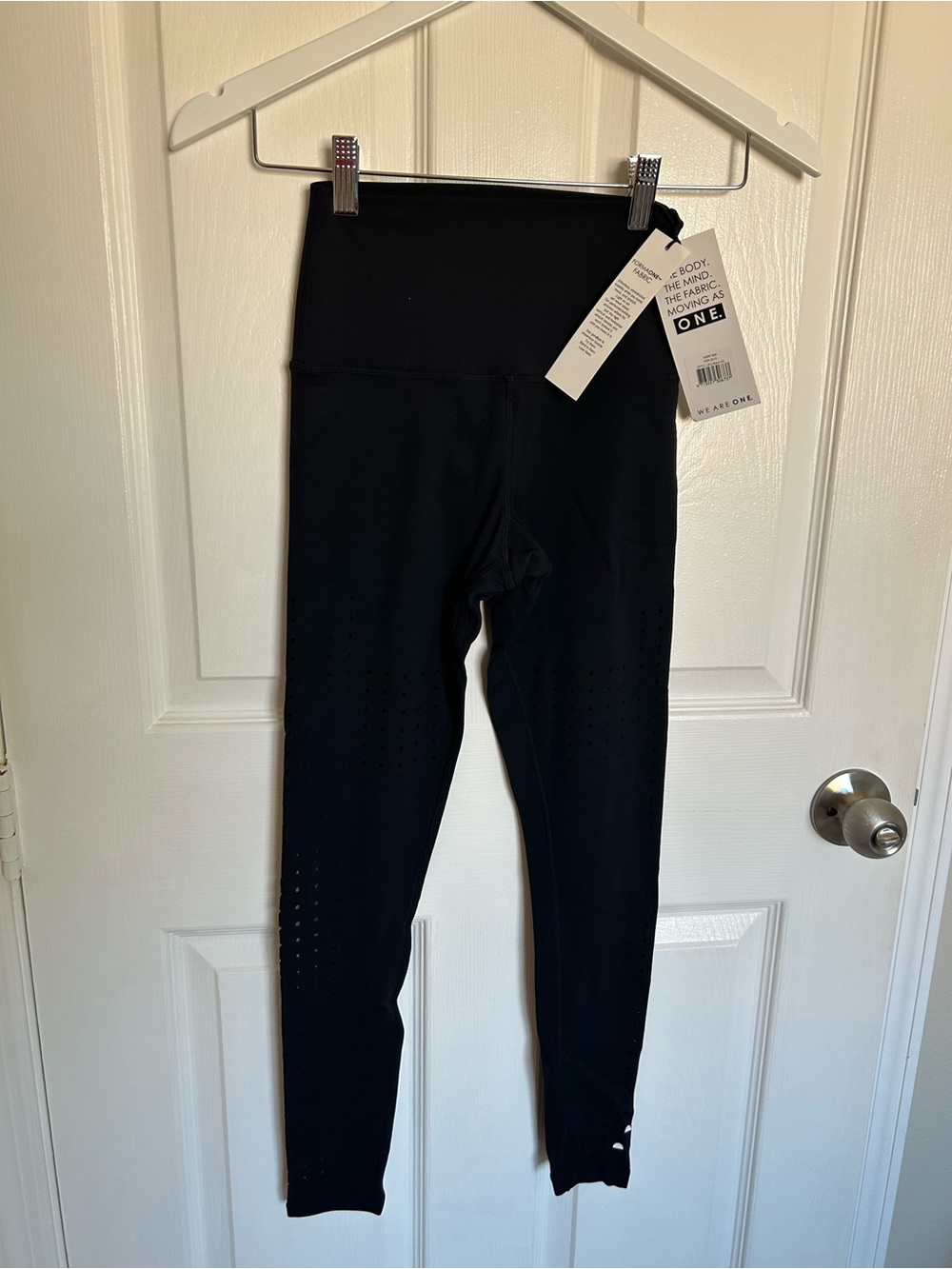 Glyder Black High-Waist Perforated Leggings